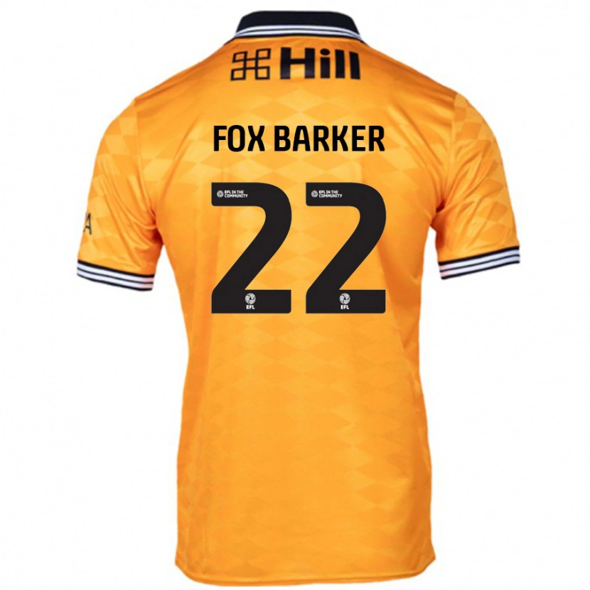 Danxen Donna Maglia Mistie Fox-Barker #22 Arancione Kit Gara Home 2024/25 Maglietta