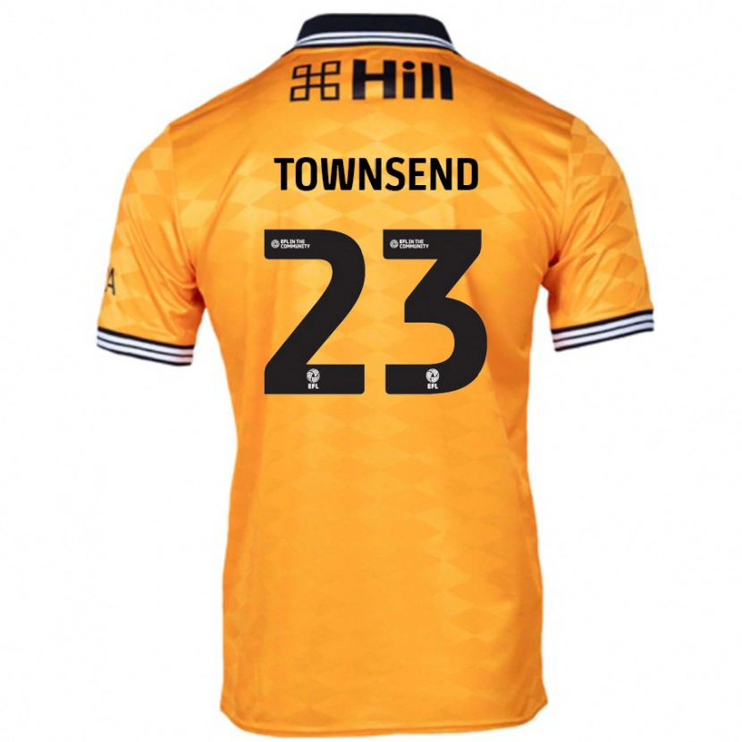 Danxen Donna Maglia Eleanor Townsend #23 Arancione Kit Gara Home 2024/25 Maglietta