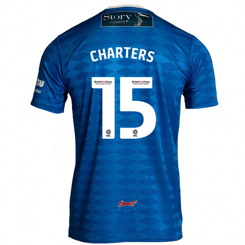 Danxen Donna Maglia Taylor Charters #15 Blu Kit Gara Home 2024/25 Maglietta