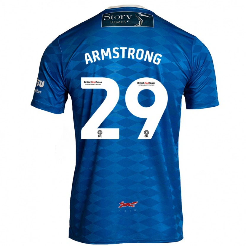 Danxen Donna Maglia Luke Armstrong #29 Blu Kit Gara Home 2024/25 Maglietta