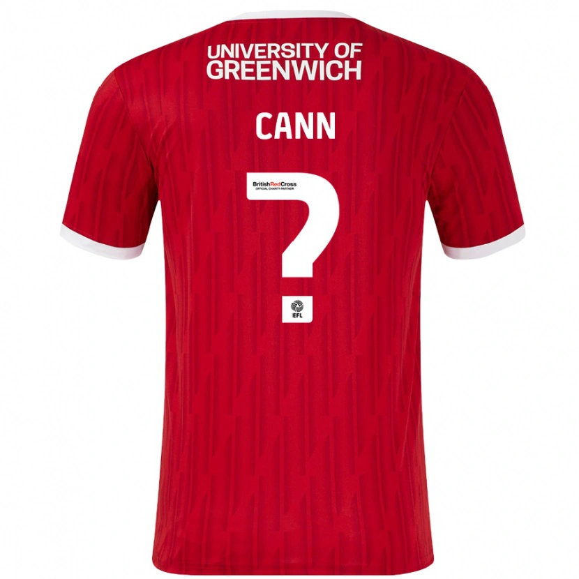 Danxen Donna Maglia Ethan Cann #0 Rosso Bianco Kit Gara Home 2024/25 Maglietta