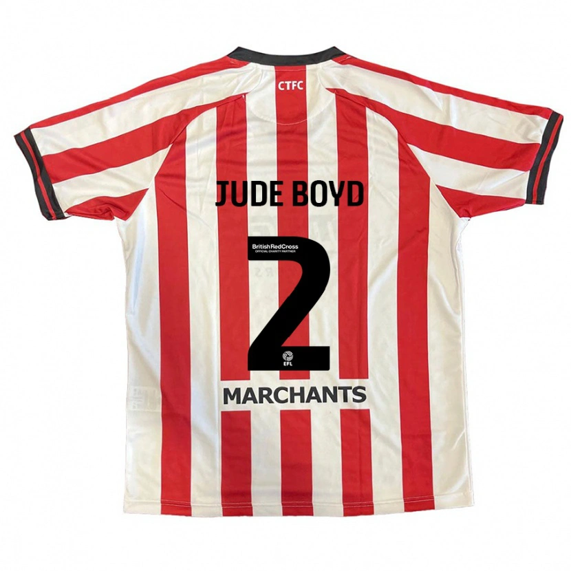 Danxen Donna Maglia Arkell Jude-Boyd #2 Rosso Bianco Kit Gara Home 2024/25 Maglietta