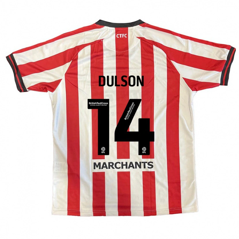Danxen Donna Maglia Liam Dulson #14 Rosso Bianco Kit Gara Home 2024/25 Maglietta