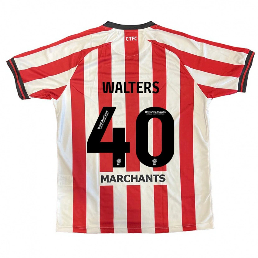 Danxen Donna Maglia Cameron Walters #40 Rosso Bianco Kit Gara Home 2024/25 Maglietta