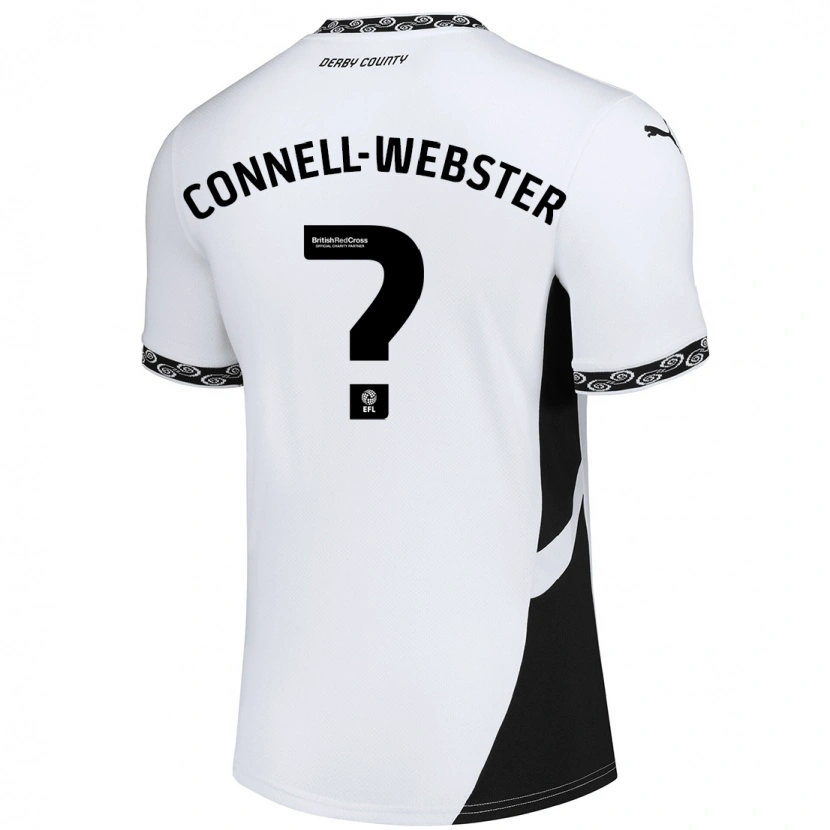 Danxen Donna Maglia Braidy Connell-Webster #0 Bianco Nero Kit Gara Home 2024/25 Maglietta