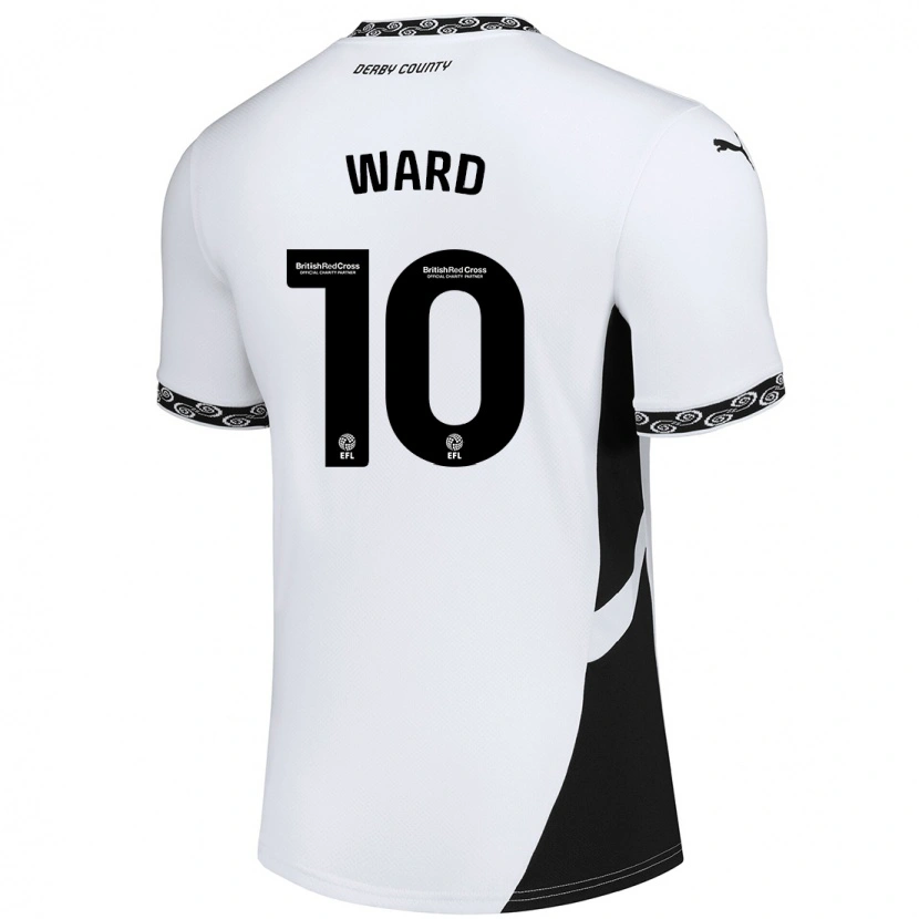 Danxen Donna Maglia Hannah Ward #10 Bianco Nero Kit Gara Home 2024/25 Maglietta