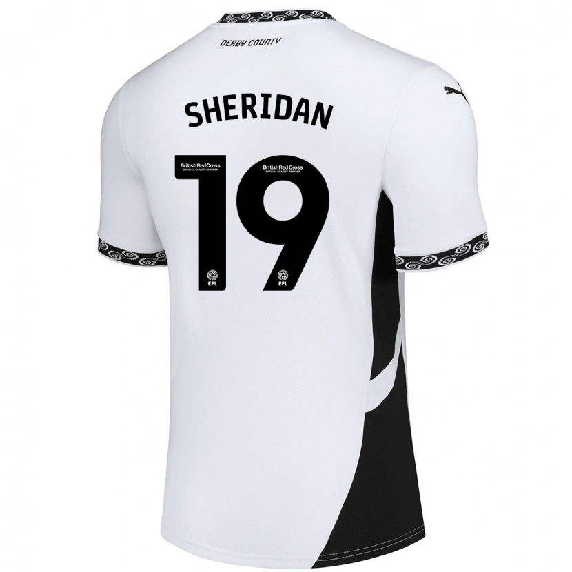 Danxen Donna Maglia Isabel Sheridan #19 Bianco Nero Kit Gara Home 2024/25 Maglietta