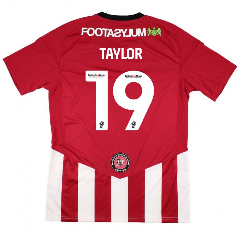 Danxen Donna Maglia Mollie Taylor #19 Rosso Bianco Kit Gara Home 2024/25 Maglietta