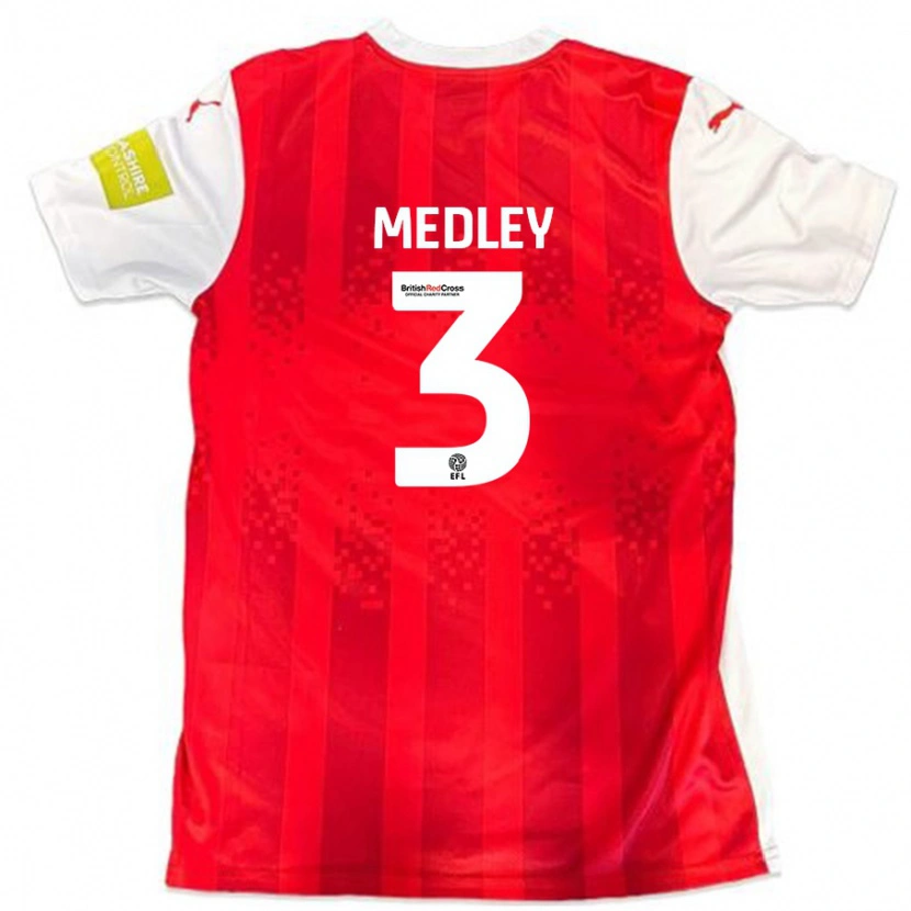 Danxen Donna Maglia Zech Medley #3 Rosso Bianco Kit Gara Home 2024/25 Maglietta