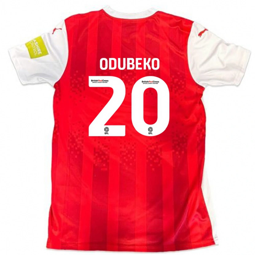 Danxen Donna Maglia Mipo Odubeko #20 Rosso Bianco Kit Gara Home 2024/25 Maglietta