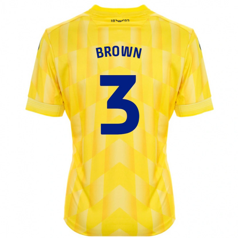 Danxen Donna Maglia Ciaron Brown #3 Giallo Kit Gara Home 2024/25 Maglietta