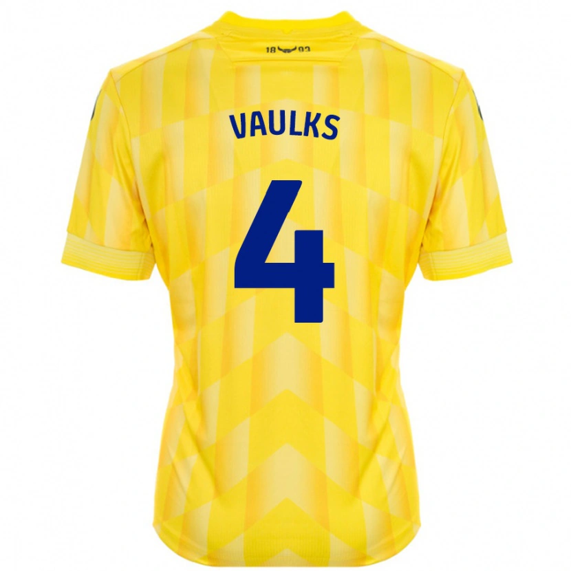 Danxen Donna Maglia Will Vaulks #4 Giallo Kit Gara Home 2024/25 Maglietta