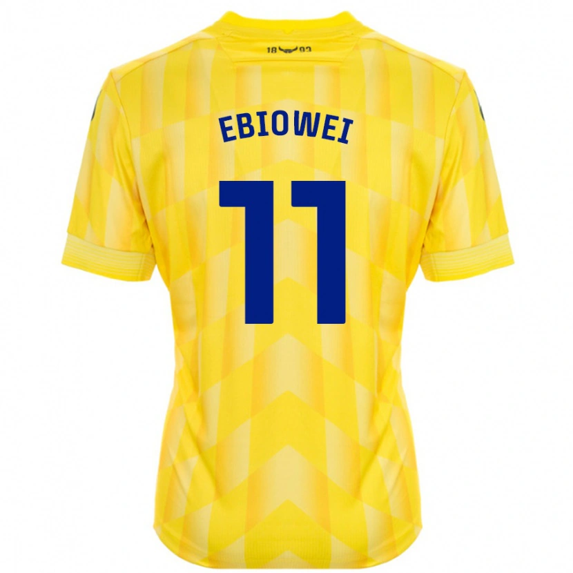 Danxen Donna Maglia Malcolm Ebiowei #11 Giallo Kit Gara Home 2024/25 Maglietta