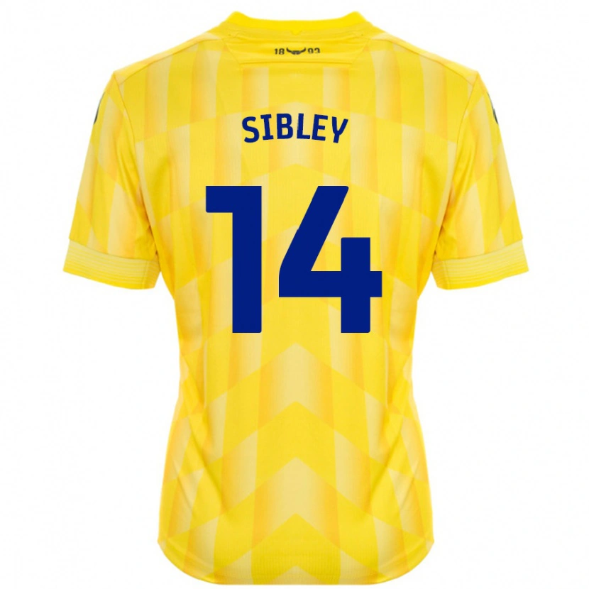 Danxen Donna Maglia Louie Sibley #14 Giallo Kit Gara Home 2024/25 Maglietta