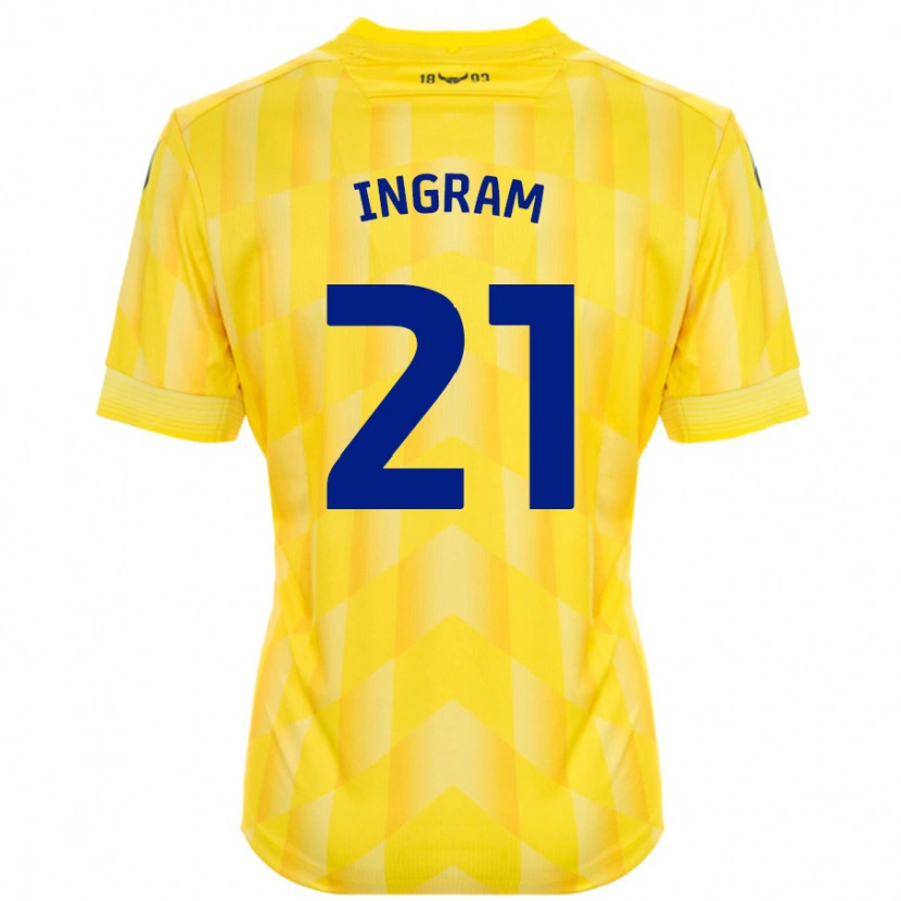 Danxen Donna Maglia Matt Ingram #21 Giallo Kit Gara Home 2024/25 Maglietta