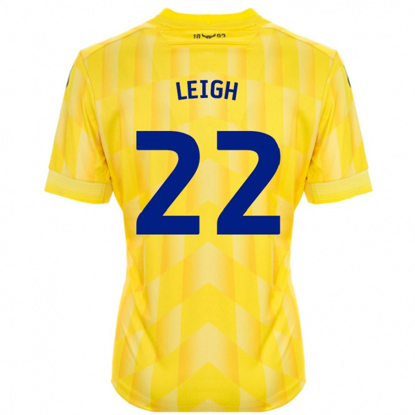 Danxen Donna Maglia Greg Leigh #22 Giallo Kit Gara Home 2024/25 Maglietta