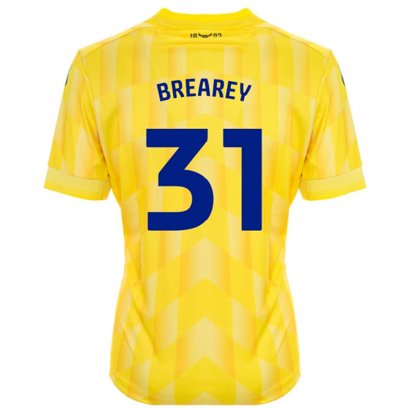 Danxen Donna Maglia Eddie Brearey #31 Giallo Kit Gara Home 2024/25 Maglietta