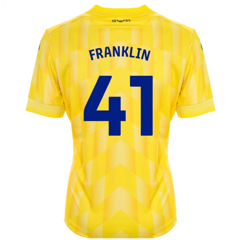 Danxen Donna Maglia George Franklin #41 Giallo Kit Gara Home 2024/25 Maglietta