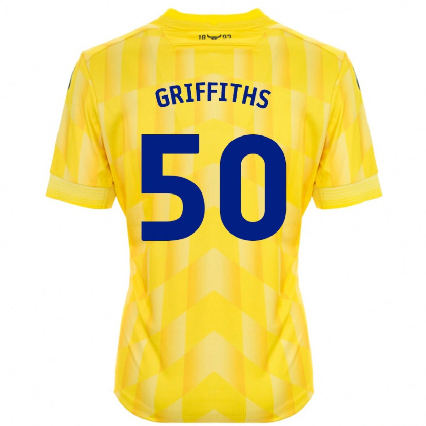 Danxen Donna Maglia Louis Griffiths #50 Giallo Kit Gara Home 2024/25 Maglietta
