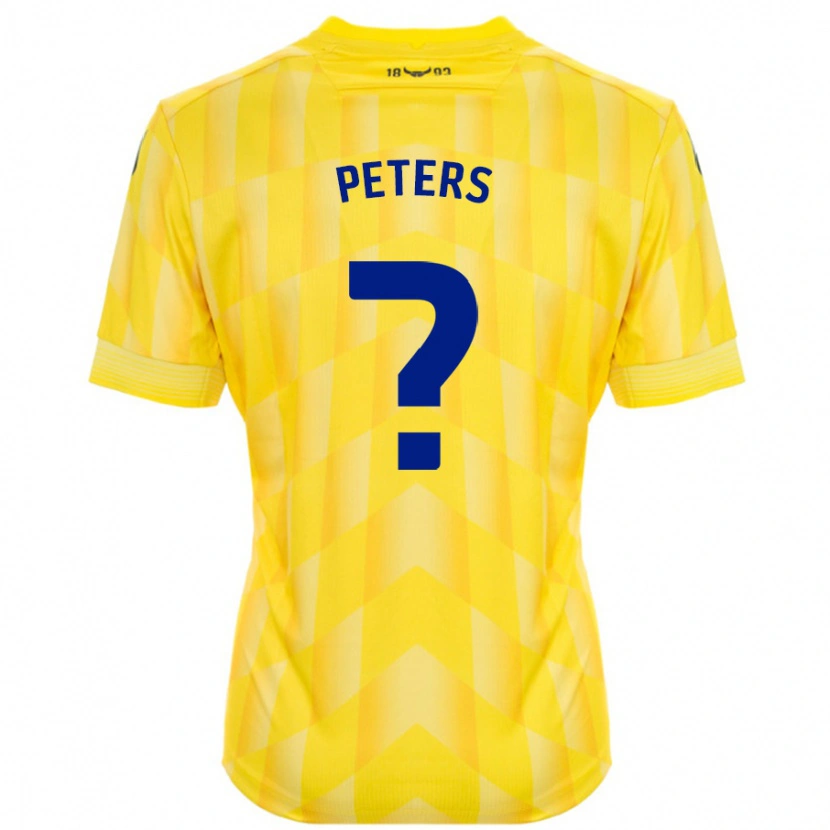 Danxen Donna Maglia Molly Peters #0 Giallo Kit Gara Home 2024/25 Maglietta