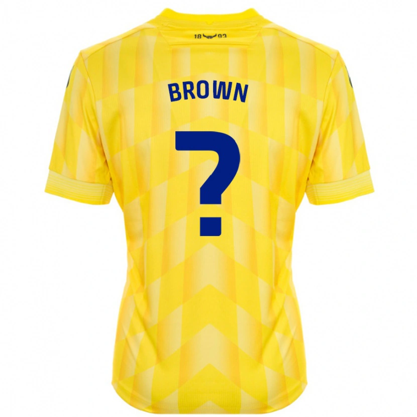 Danxen Donna Maglia Georgia Brown #0 Giallo Kit Gara Home 2024/25 Maglietta