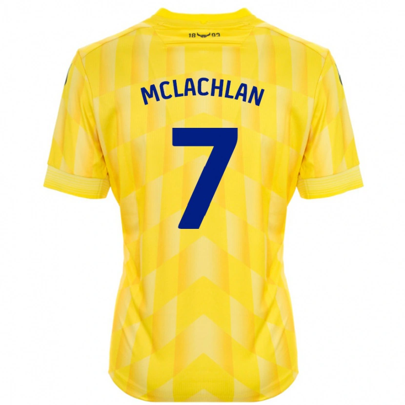 Danxen Donna Maglia Daisy Mclachlan #7 Giallo Kit Gara Home 2024/25 Maglietta