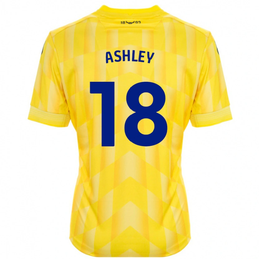 Danxen Donna Maglia Alex Ashley #18 Giallo Kit Gara Home 2024/25 Maglietta