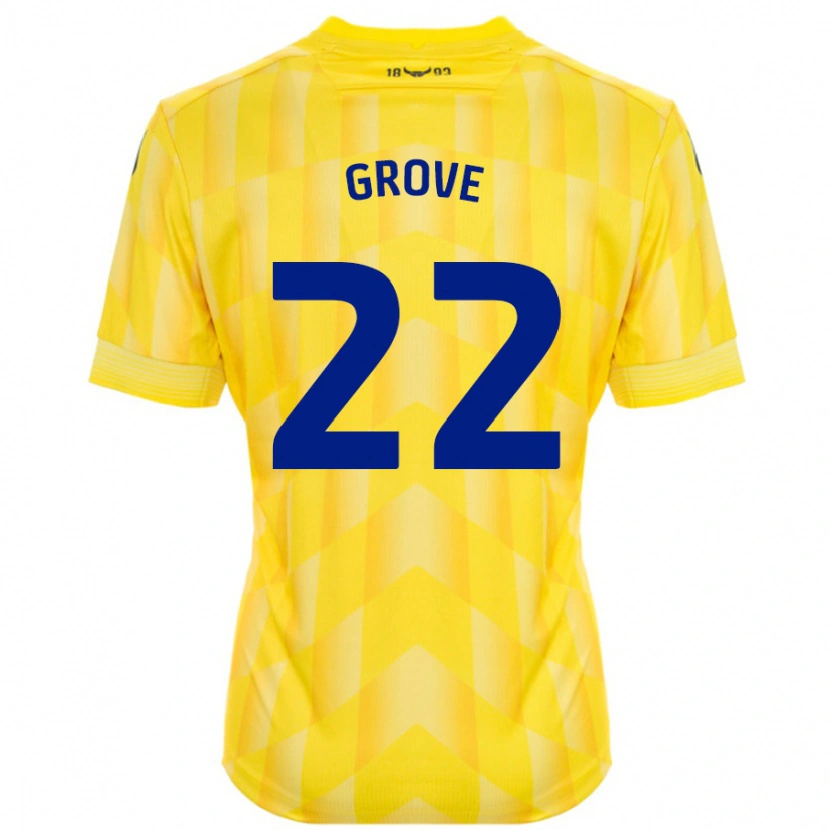 Danxen Donna Maglia Jade Grove #22 Giallo Kit Gara Home 2024/25 Maglietta