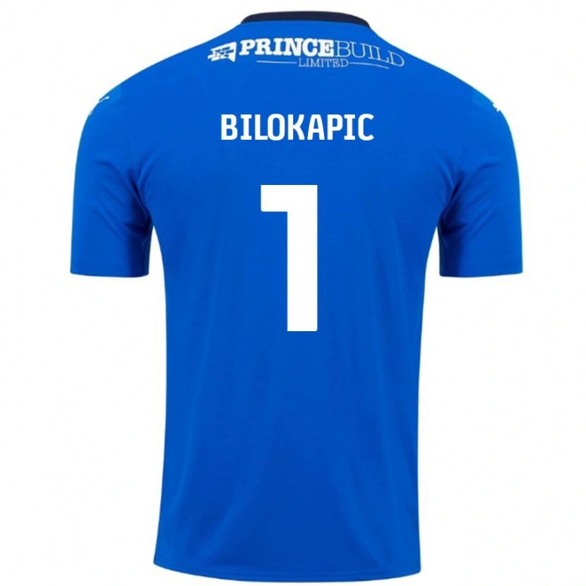 Danxen Donna Maglia Nicholas Bilokapic #1 Blu Bianco Kit Gara Home 2024/25 Maglietta