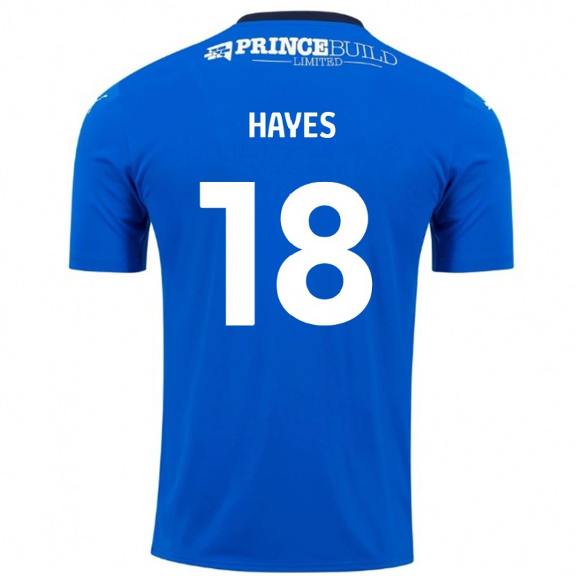 Danxen Donna Maglia Cian Hayes #18 Blu Bianco Kit Gara Home 2024/25 Maglietta