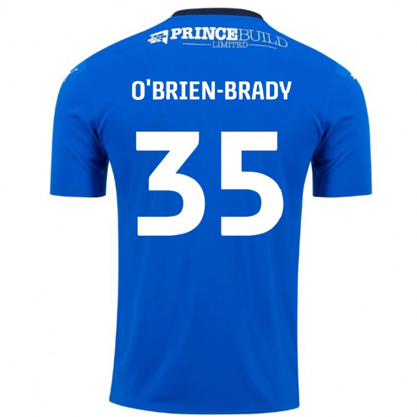 Danxen Donna Maglia Donay O'brien-Brady #35 Blu Bianco Kit Gara Home 2024/25 Maglietta