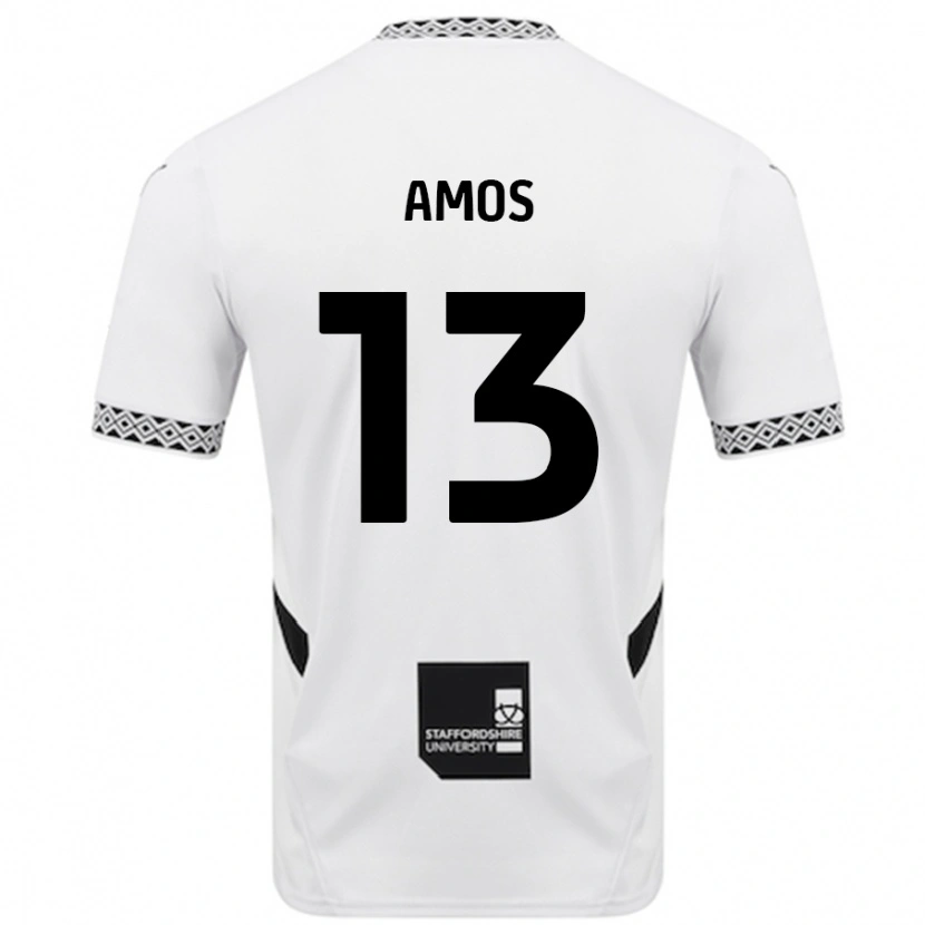 Danxen Donna Maglia Ben Amos #13 Bianco Kit Gara Home 2024/25 Maglietta