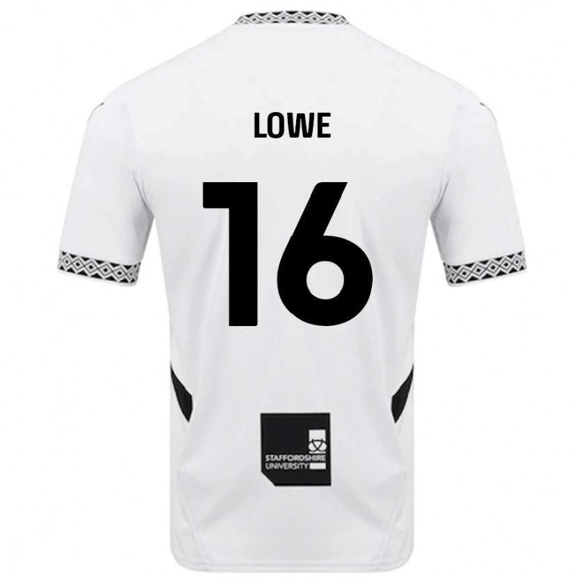 Danxen Donna Maglia Jason Lowe #16 Bianco Kit Gara Home 2024/25 Maglietta