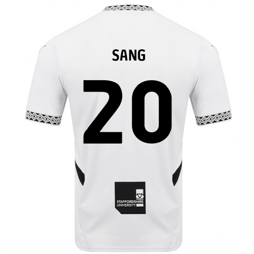 Danxen Donna Maglia Tom Sang #20 Bianco Kit Gara Home 2024/25 Maglietta