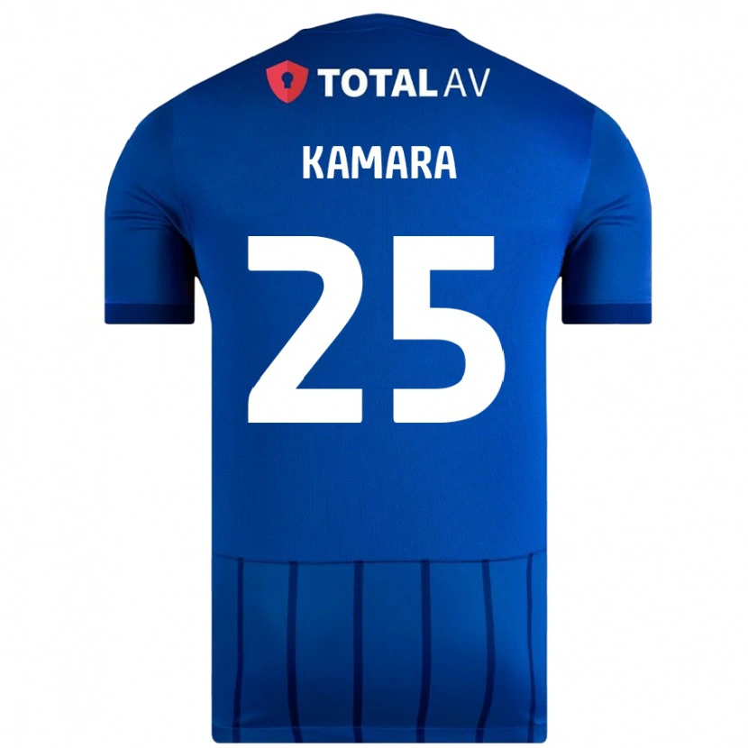 Danxen Donna Maglia Abdoulaye Kamara #25 Blu Kit Gara Home 2024/25 Maglietta