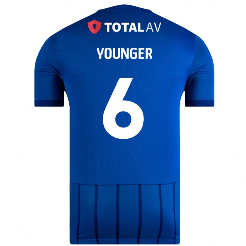 Danxen Donna Maglia Jazz Younger #6 Blu Kit Gara Home 2024/25 Maglietta
