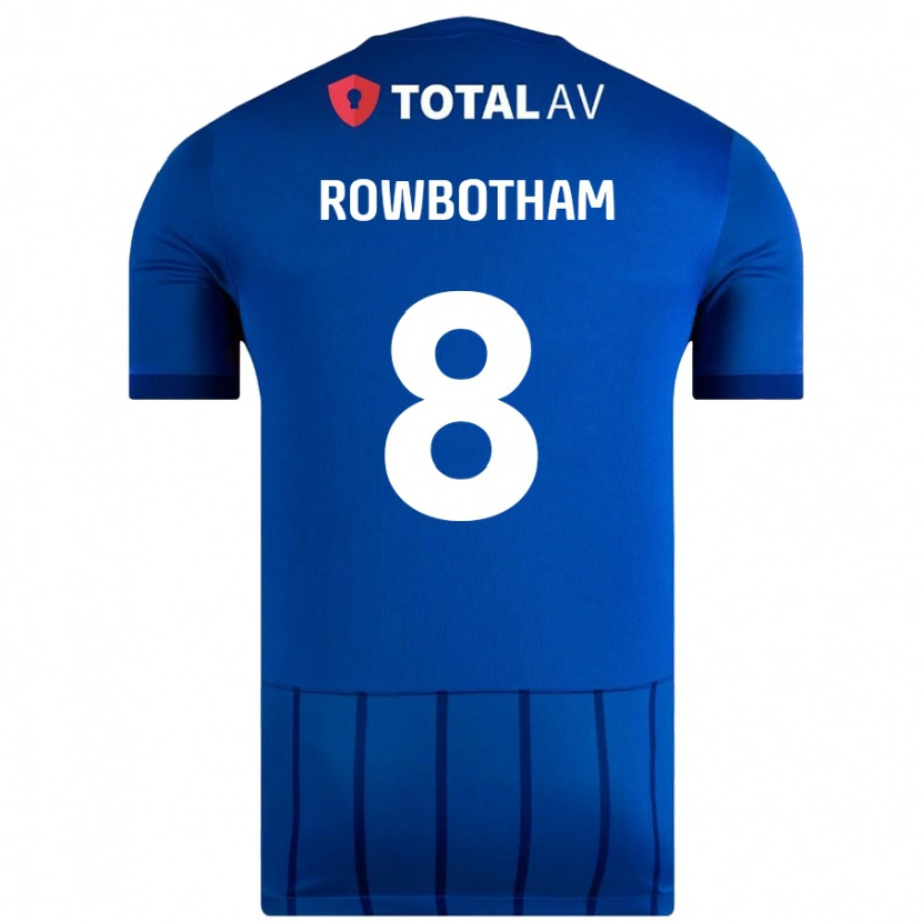 Danxen Donna Maglia Ava Rowbotham #8 Blu Kit Gara Home 2024/25 Maglietta