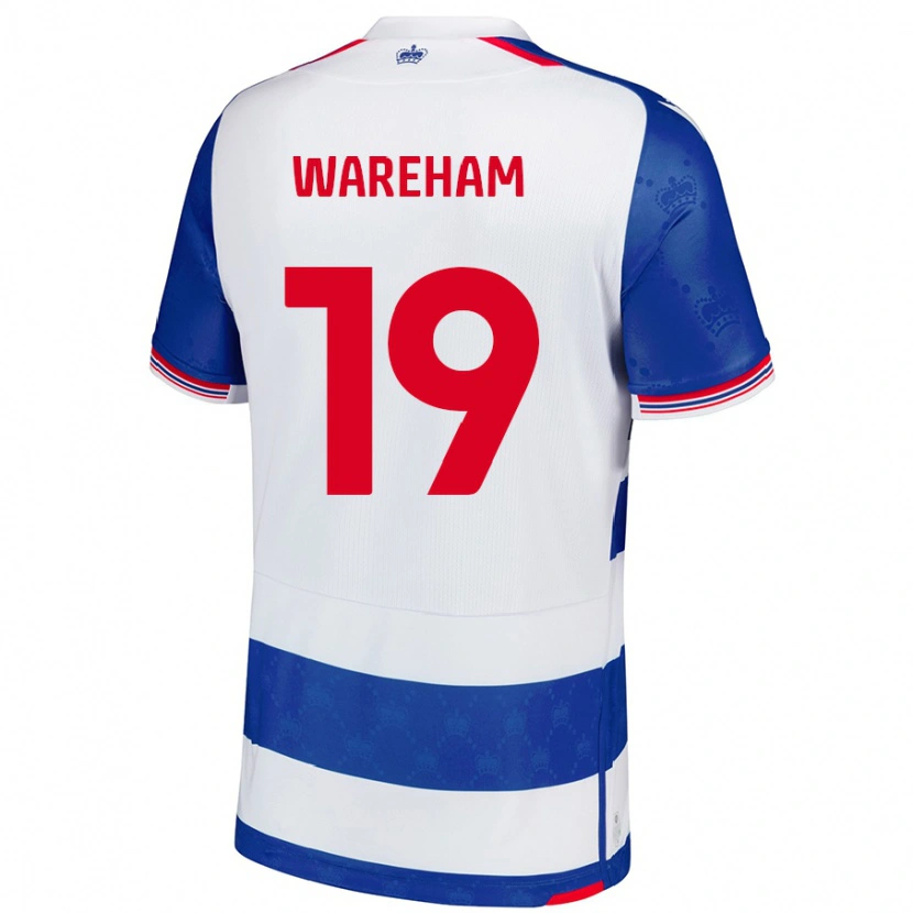 Danxen Donna Maglia Jayden Wareham #19 Blu Bianco Kit Gara Home 2024/25 Maglietta