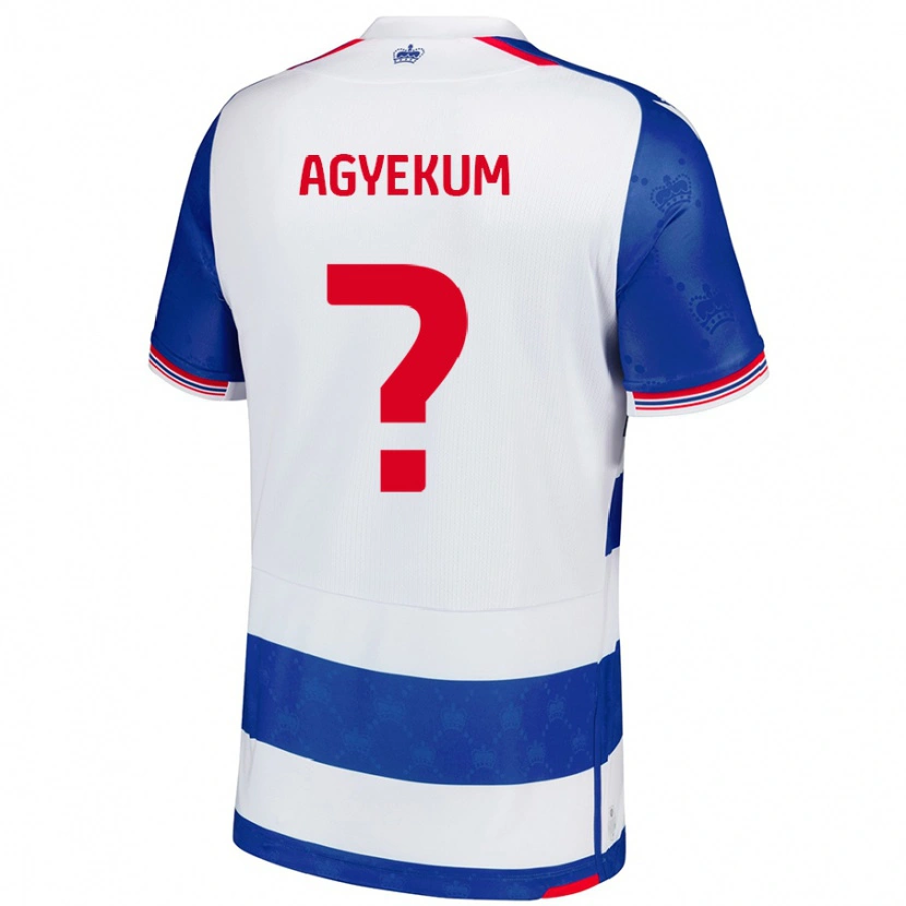Danxen Donna Maglia Henry Agyekum #0 Blu Bianco Kit Gara Home 2024/25 Maglietta
