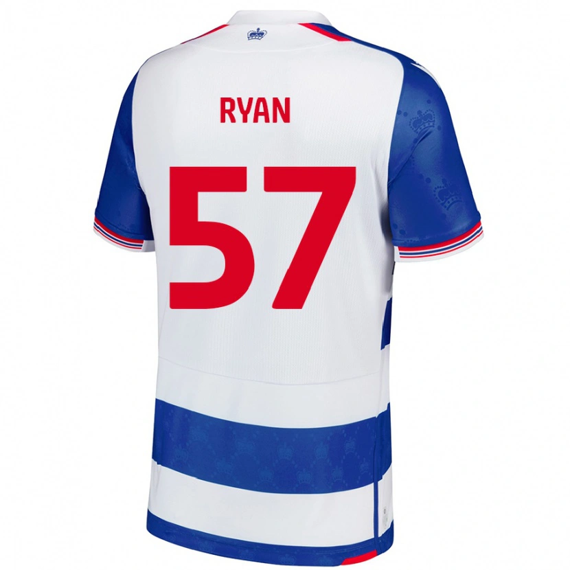 Danxen Donna Maglia John Ryan #57 Blu Bianco Kit Gara Home 2024/25 Maglietta