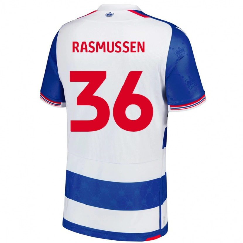 Danxen Donna Maglia Tash Rasmussen #36 Blu Bianco Kit Gara Home 2024/25 Maglietta