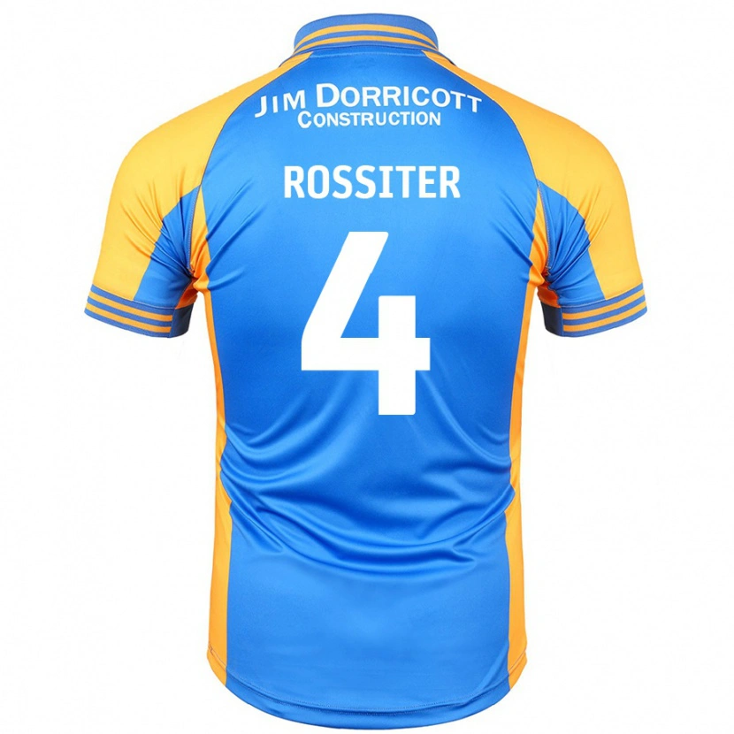Danxen Donna Maglia Jordan Rossiter #4 Blu Ambra Kit Gara Home 2024/25 Maglietta