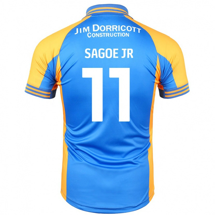 Danxen Donna Maglia Charles Sagoe Jr #11 Blu Ambra Kit Gara Home 2024/25 Maglietta