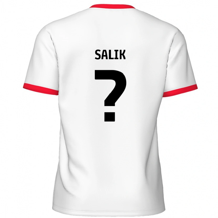 Danxen Donna Maglia Tanil Salik #0 Bianco Rosso Kit Gara Home 2024/25 Maglietta