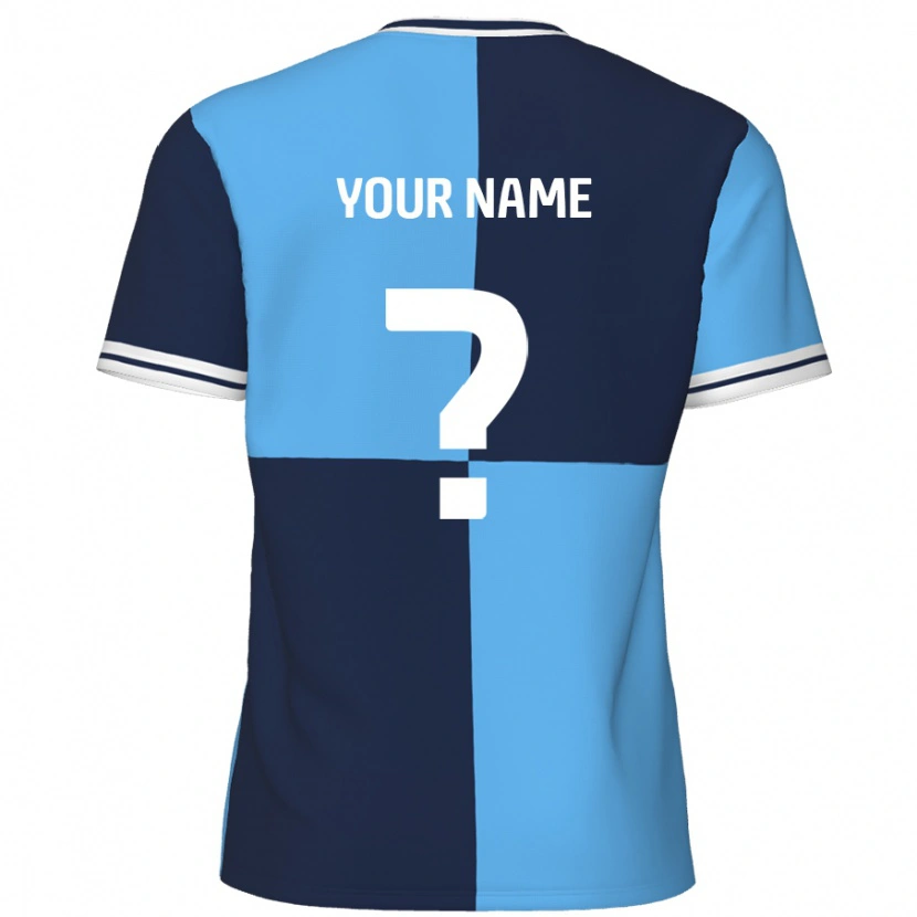 Danxen Donna Maglia Il Tuo Nome #0 Azzurro Blu Scuro Kit Gara Home 2024/25 Maglietta
