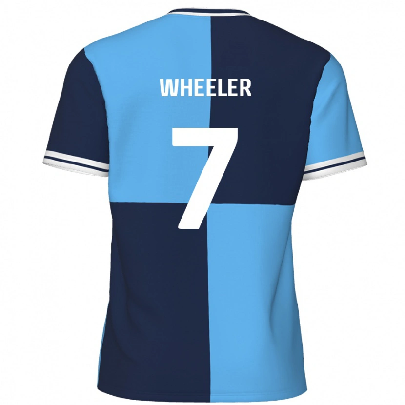 Danxen Donna Maglia David Wheeler #7 Azzurro Blu Scuro Kit Gara Home 2024/25 Maglietta
