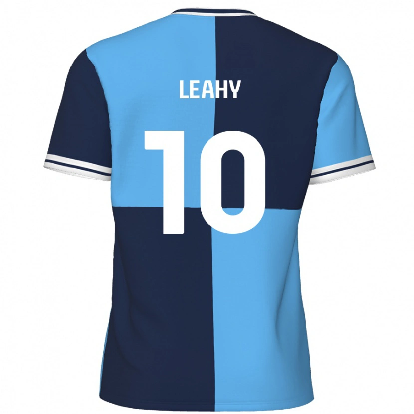 Danxen Donna Maglia Luke Leahy #10 Azzurro Blu Scuro Kit Gara Home 2024/25 Maglietta