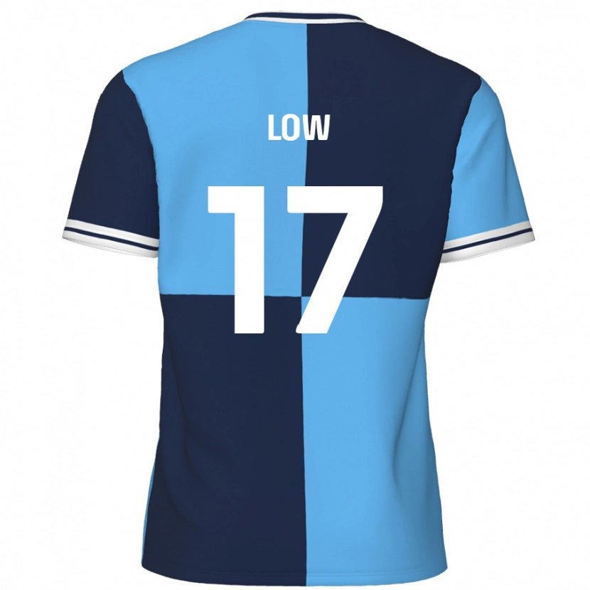 Danxen Donna Maglia Joe Low #17 Azzurro Blu Scuro Kit Gara Home 2024/25 Maglietta