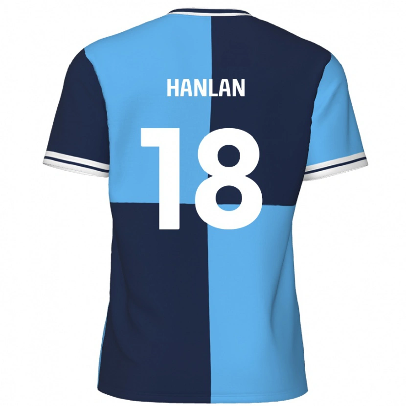 Danxen Donna Maglia Brandon Hanlan #18 Azzurro Blu Scuro Kit Gara Home 2024/25 Maglietta