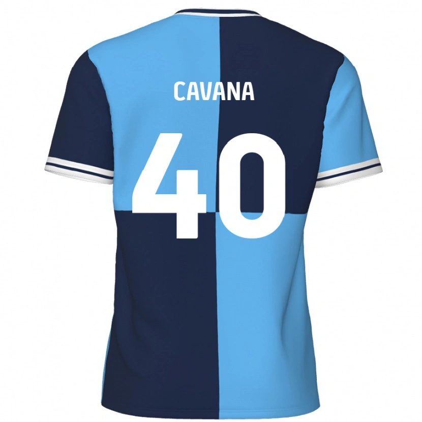 Danxen Donna Maglia Max Cavana #40 Azzurro Blu Scuro Kit Gara Home 2024/25 Maglietta